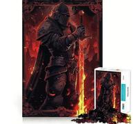 Rompecabezas de 1000 Piezas Tarot Caballero Oscuro Fantasía Adolescentes Piensa Inteligente Juguete Tiempo de Enlace Corte Liso Lista de Deseos de Santa Claus 38x26cm