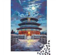 Rompecabezas De 1000 Piezas Temple of Heaven Night View Rompecabezas para Adultos Juego Familiar Desafío Difícil Oferta como Regalos para Toda La Familia 70x50cm/1000pcs
