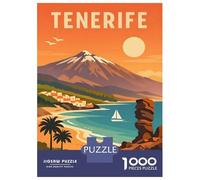 Rompecabezas De 1000 Piezas - Tenerife Travel Rompecabezas para Adolescentes Juego Familiar Análisis Y Lógica Trato como Regalos para Toda La Familia 70x50cm/1000pcs