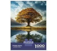 Rompecabezas De 1000 Piezas The Autumn Tree of Life Rompecabezas para Adultos Juego De Ingenio Carrera De Velocidad De Manos Cumpleaños Y Navidad 38x26cm/1000pcs