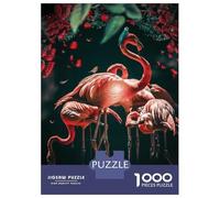 Rompecabezas De 1000 Piezas The Glowing Flamingo Rompecabezas Juguetes Antiestrés Decoración De Pared Cumpleaños Y Navidad 38x26cm/1000pcs