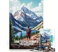 Rompecabezas de 1000 Piezas The Long Range Traverse Canada Poster Neat Edge Decor Problem Solve Fun Easy Time Fun Christmas Decor Gift (38x52cm)