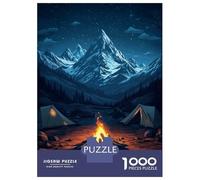 Rompecabezas De 1000 Piezas - The Mountain Campfire Under Stars Rompecabezas para Adultos Juguetes De Bricolaje Oferta De Decoración Perfecta como Regalos para Toda La Familia 52x38cm/1000pcs