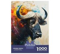 Rompecabezas De 1000 Piezas The Sacred Water Buffalo Rompecabezas para Adultos Juego De Ingenio Difícil Difícil Único Cumpleaños Y Regalos 38x26cm/1000pcs