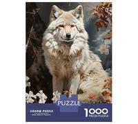 Rompecabezas De 1000 Piezas The White Wolf Rompecabezas para Adultos Juego De Ingenio Difícil Difícil Único Cumpleaños Y Regalos 38x26cm/1000pcs