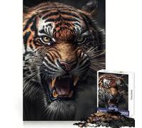 Rompecabezas de 1000 Piezas Tiger Angry Teenagers para Fortalecer la Memoria y Relajarse fácilmente navideño (38x26cm)