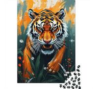 Rompecabezas De 1000 Piezas - Tiger Art Print Poster-1 Rompecabezas para Adultos Juguetes De Bricolaje Oferta De Decoración Perfecta como Regalos para Toda La Familia 38x26cm/1000pcs