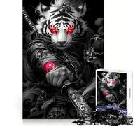 Rompecabezas de 1000 Piezas Tiger White Samurai para Adolescentes Ideal para desarrollar la concentración, Relajarse y Jugar con él Un Regalo Memorable (38x52cm)