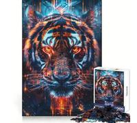 Rompecabezas de 1000 Piezas Tigre Ritual Antiguo para Adolescentes Ideal para Fortalecer la Memoria y Relajarse fácilmente Regalar en Vacaciones (50x75cm)