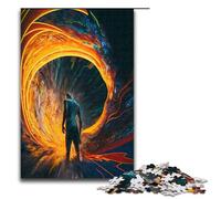Rompecabezas de 1000 Piezas Time Distortion Regalo para Adultos Lista de Deseos navideña con Papá Noel para Adolescentes a Partir de 14 años 75 x 50 cm