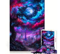 Rompecabezas de 1000 Piezas Tokyo Tower Under A Cosmic Sky para Adultos Juguete Mental Relajante y Divertido Corte Premium Regalo de cumpleaños 50x75cm