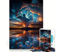 Rompecabezas de 1000 Piezas Tormenta en la Playa al Atardecer para Adultos y Adolescentes Mejora la Memoria Ligero y Relajante Corte nítido Un Regalo Encantador 50x75cm