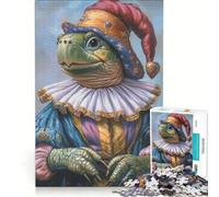 Rompecabezas de 1000 Piezas Tortugas convertidas en trovadores Juguete Educativo desafiante de completar cumpleaños y Navidad 50x75cm