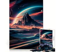 Rompecabezas de 1000 Piezas Tráfico Espacial para Adolescentes - Juguete de lógica Resistente - Entretenimiento - Bordes Transparentes - Arte Coleccionable 38x52cm