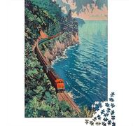 Rompecabezas De 1000 Piezas Train Tracks Art Print Rompecabezas para Adultos Juegos Relajantes Análisis Y Lógica Cumpleaños Y Navidad 52x38cm/1000pcs