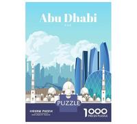 Rompecabezas De 1000 Piezas Travel to Abu Dhabi Rompecabezas para Adultos Juego Familiar Decoración Perfecta Cumpleaños Y Navidad 70x50cm/1000pcs