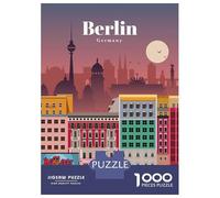 Rompecabezas De 1000 Piezas - Travel to Berlin Rompecabezas Juego De Ingenio Decoración De Pared Oferta como Regalos para Toda La Familia 52x38cm/1000pcs