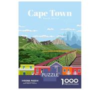 Rompecabezas De 1000 Piezas Travel to Cape Town Rompecabezas para Adultos Juego De Ingenio Carrera De Velocidad De Manos Cumpleaños Y Navidad 70x50cm/1000pcs