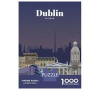 Rompecabezas De 1000 Piezas Travel to Dublin Rompecabezas para Adultos Juegos De Relajación Análisis Y Lógica Cumpleaños Y Navidad 38x26cm/1000pcs