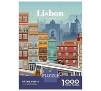 Rompecabezas De 1000 Piezas Travel to Lisbon Rompecabezas para Adultos Juegos Familiares Ensamblaje De Patrones Cumpleaños Y Navidad 38x26cm/1000pcs
