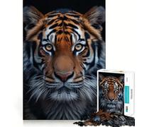 Rompecabezas de 1000 Piezas Tres Tigres para Adolescentes Juguete para desarrollar la lógica y la diversión Bordes Suaves Regalo Creativo 38x26cm