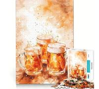 Rompecabezas de 1000 Piezas Triple Beer Bonanza Flawless Fit Art Brain Boosting Play Rest Time Play Christmas Wall Art (38x26cm)