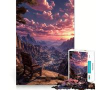 Rompecabezas de 1000 Piezas Trono de Polvo para Adultos Juguete Intelectual para Relajarse y divertirse Pieza de Arte 38x26cm