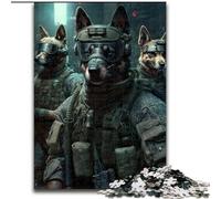 Rompecabezas de 1000 Piezas Tropas Caninas, Rompecabezas de 1000 Piezas para Adultos, un desafío para Adolescentes y familias (tamaño 50x75cm)