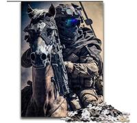 Rompecabezas de 1000 Piezas Tropas de Caballos para Adultos. Un desafío para Adolescentes y familias (26x38cm).
