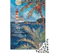 Rompecabezas De 1000 Piezas Tropical Island Cruise Scene Rompecabezas para Adultos Juguete Decoración De Pared Regalo De Cumpleaños Cumpleaños Y Navidad 52x38cm/1000pcs