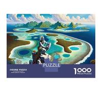 Rompecabezas De 1000 Piezas Tropical Island Paradise Rompecabezas para Adultos Juguetes Antiestrés Regalos para Mujeres Regalos De Cumpleaños Únicos 52x38cm/1000pcs