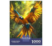Rompecabezas De 1000 Piezas Tropical Majestic Macaw in Rainforest Rompecabezas para Adultos Juego De Ingenio Difícil Difícil Único Cumpleaños Y Regalos 38x26cm/1000pcs