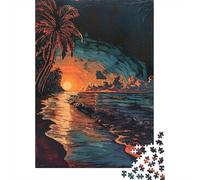 Rompecabezas De 1000 Piezas - Tropical Sunset Beach Scene-1 Rompecabezas para Adultos Juguetes De Bricolaje Oferta De Decoración Perfecta como Regalos para Toda La Familia 38x26cm/1000pcs