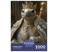 Rompecabezas De 1000 Piezas Turtle King Animal Rompecabezas Juguetes Antiestrés Decoración De Pared Cumpleaños Y Navidad 38x26cm/1000pcs