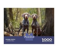 Rompecabezas De 1000 Piezas Two Weimaraners Rompecabezas para Adolescentes Juguetes Antiestrés Decoración Perfecta Regalos De Cumpleaños Y Únicos 70x50cm/1000pcs