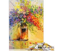 Rompecabezas de 1000 Piezas Un Ramo de Flores Silvestres para Adultos y Adolescentes. Rompecabezas de Madera para Adultos y Adolescentes a Partir de 12 años. 1000 Piezas (75 x 50 cm).