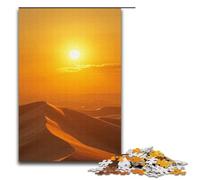 Rompecabezas de 1000 Piezas Un Rayo de Sol tiñó Las Dunas de Arena de Color Miel. Rompecabezas de Madera para niños. Interacción Entre Padres e Hijos. 1000 Piezas (38 x 26 cm).