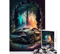 Rompecabezas de 1000 Piezas un Sorprendente Espectro de Tonos Juguetes antiestrés Regalo de cumpleaños Juego práctico con Piezas de Formas aleatorias Totalmente entrelazadas tamaño 38x26cm