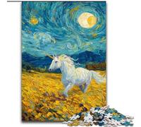 Rompecabezas de 1000 Piezas Un Unicornio Misterioso para Adultos y Adolescentes, a Partir de 14 años Juegos Divertidos, Actividades en casa, Regalos de cumpleaños y de Viaje (26x38cm)