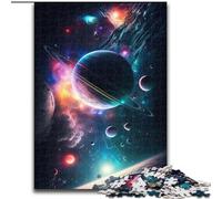 Rompecabezas de 1000 Piezas Una Danza de Planetas y Estrellas de Madera, Actividad Divertida para el hogar, 50x75cm, Noche de Juegos Familiar, Experiencia Visual desafiante y gratificante