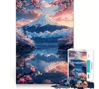 Rompecabezas de 1000 Piezas Una mañana Tranquila en el Monte Fuji para Adolescentes Ideal para Mejorar la Memoria, armar sin estrés y Regalar con cariño (38x52cm)
