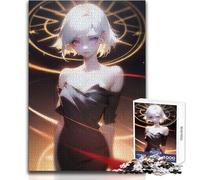 Rompecabezas de 1000 Piezas: Una Mujer con un Vestido Negro, Juguete, Juego Intelectual, Aprendizaje, Educativo, Regalo de Amigo Secreto, tamaño 38x26cm