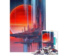 Rompecabezas de 1000 Piezas Una odisea Espacial una Nueva estación Espacial Desafío de Inteligencia Cerebral Juguetes adictivos Juegos educativos Carrera de Velocidad Manual Regalos para cumpleaños