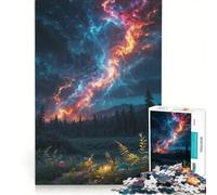 Rompecabezas de 1000 Piezas: Una tormenta ruge sobre un exuberante Juego Interactivo Entrena tu Cerebro y Tus Manos cumpleaños y Navidad 50x75cm