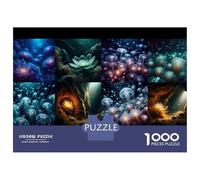 Rompecabezas De 1000 Piezas Underwater Fantasy Collage Rompecabezas para Adultos Juego De Ingenio Carrera De Velocidad De Manos Cumpleaños Y Navidad 38x26cm/1000pcs