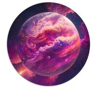 Rompecabezas de 1000 Piezas: Universo, Planeta, Paisaje, Rompecabezas Redondo de 1000 Piezas para Adultos, para decoración del hogar, Entrenamiento Mental y Regalos navideños, 67,5 x 67,5 cm