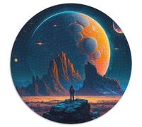 Rompecabezas de 1000 Piezas Universo Planeta. Rompecabezas de 1000 Piezas para Adultos. Un desafío para la Mente, Actividad Familiar, decoración del hogar, Regalo navideño (tamaño 67,5 x 67,5 cm).