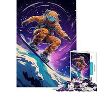 Rompecabezas de 1000 Piezas Universo Snowboarder para Adolescentes Ideal para cumpleaños Navidad y diversión Familiar Juego Imposible para Mayores de 14 años (38x26cm)