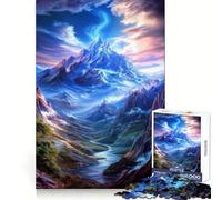Rompecabezas de 1000 Piezas Valle de Montaña Místico para Adultos y Adolescentes Juego Mental, diversión Tranquila, Bordes Afilados, Regalo Memorable (38x26cm)