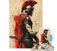 Rompecabezas de 1000 Piezas Valor Espartano - Actividades Divertidas para el hogar - Decoración del hogar - Juegos educativos - Apto para Mayores de 14 años 38x26cm